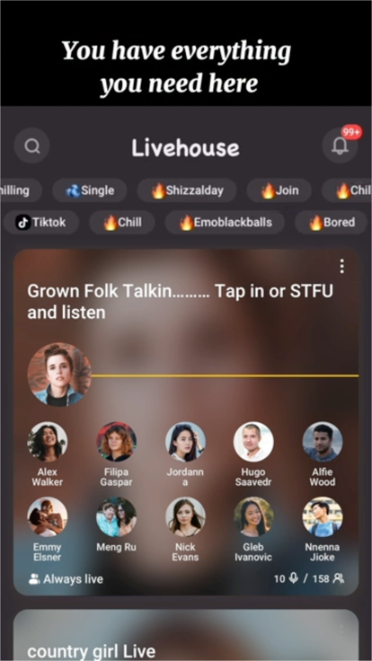 Livehouse screenshot 1
